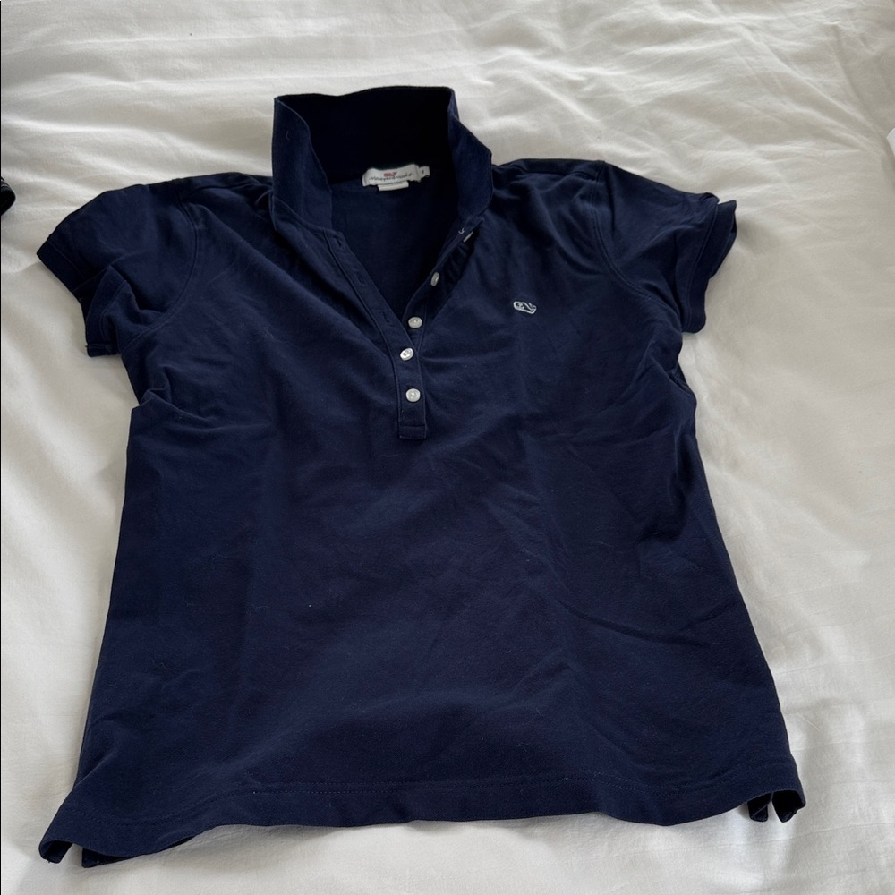 Vineyard Vines Women's Navy Polo Shirt